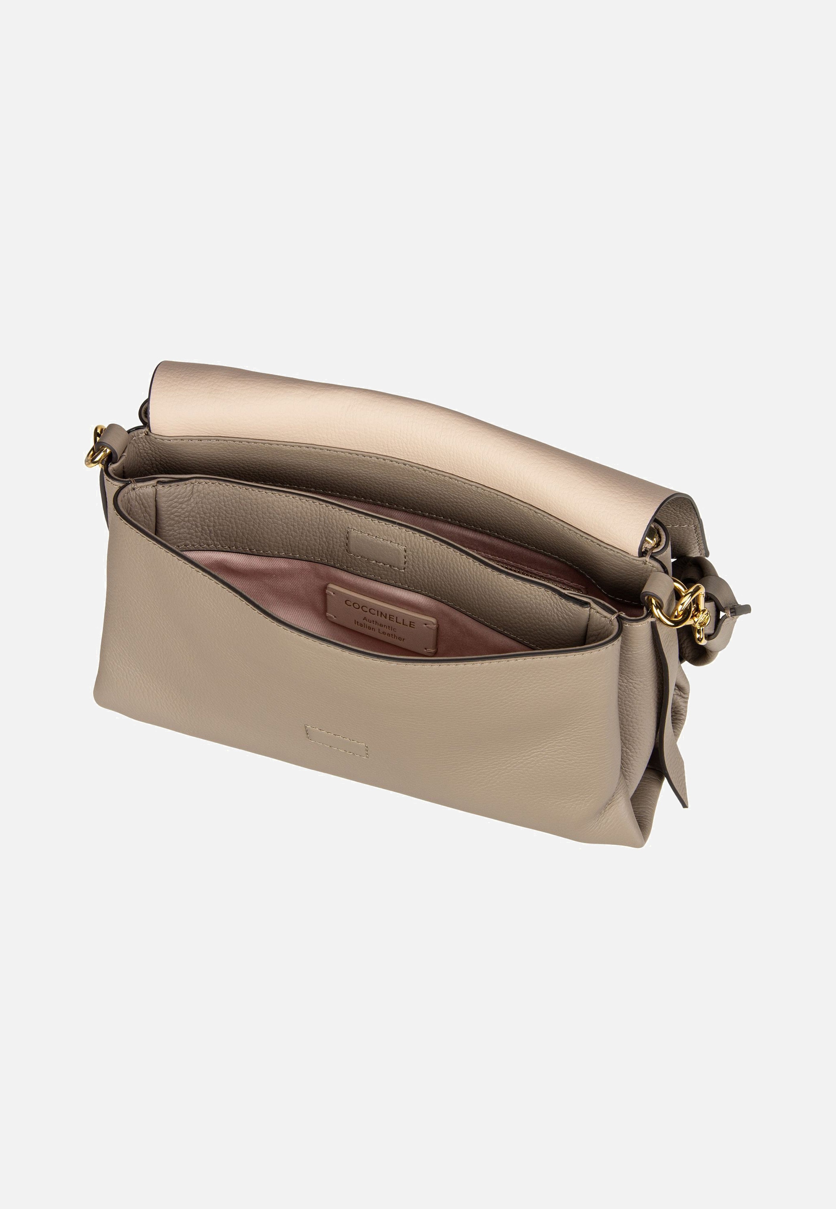 Boheme Grana Double 1201 Warm Taupe/Rosette - Umhängetasche
