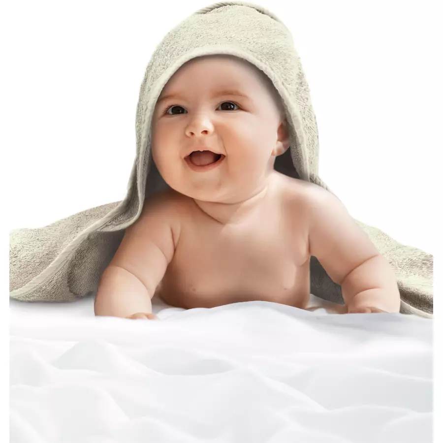 normani 2x Baby Wickeltücher aus Bio-Baumwolle Beige