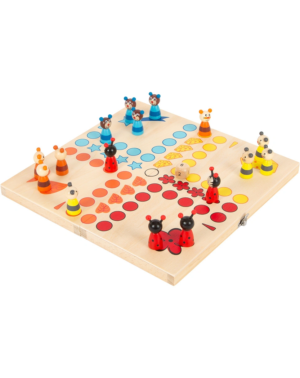 Brettspiel LUDO - BUNTE TIERE aus Holz