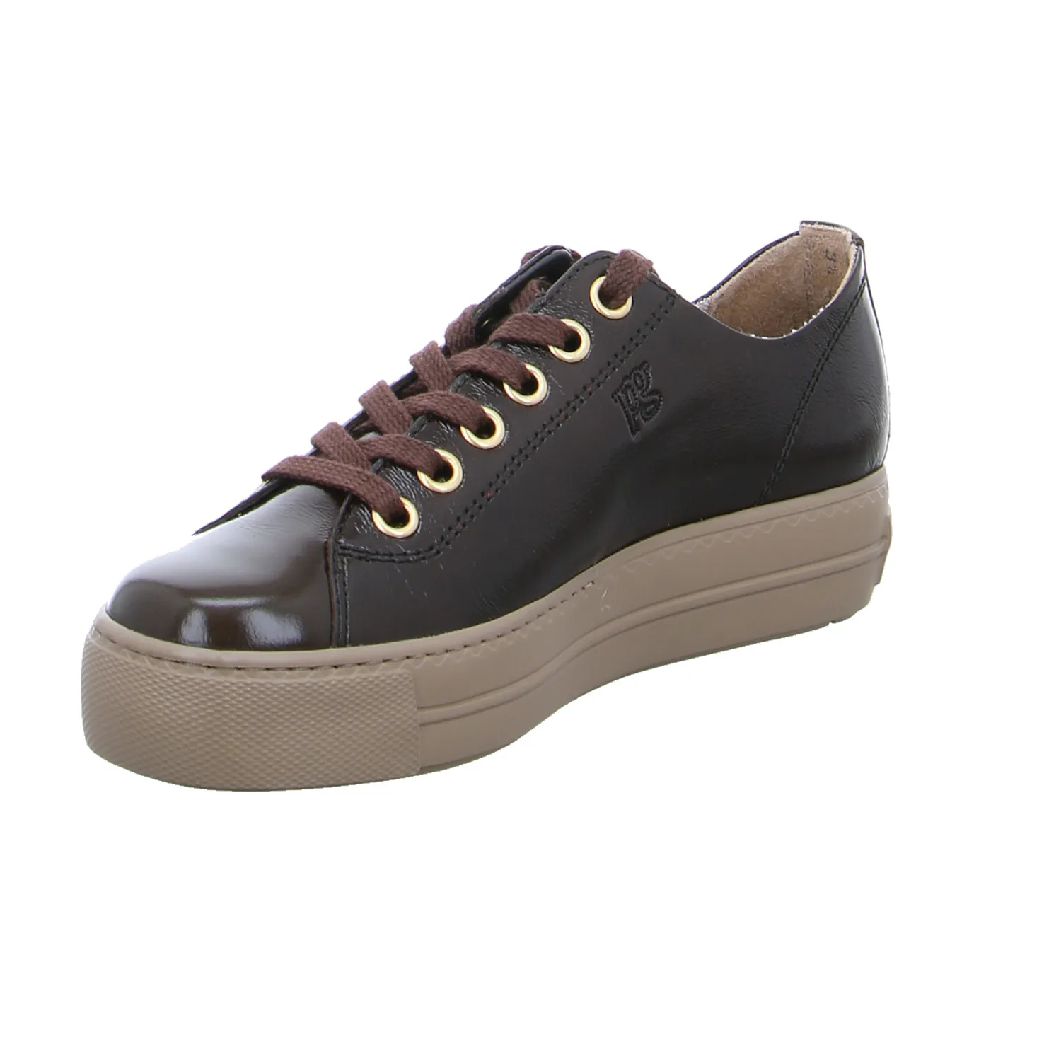 PAUL GREEN Sneaker Braun Leder