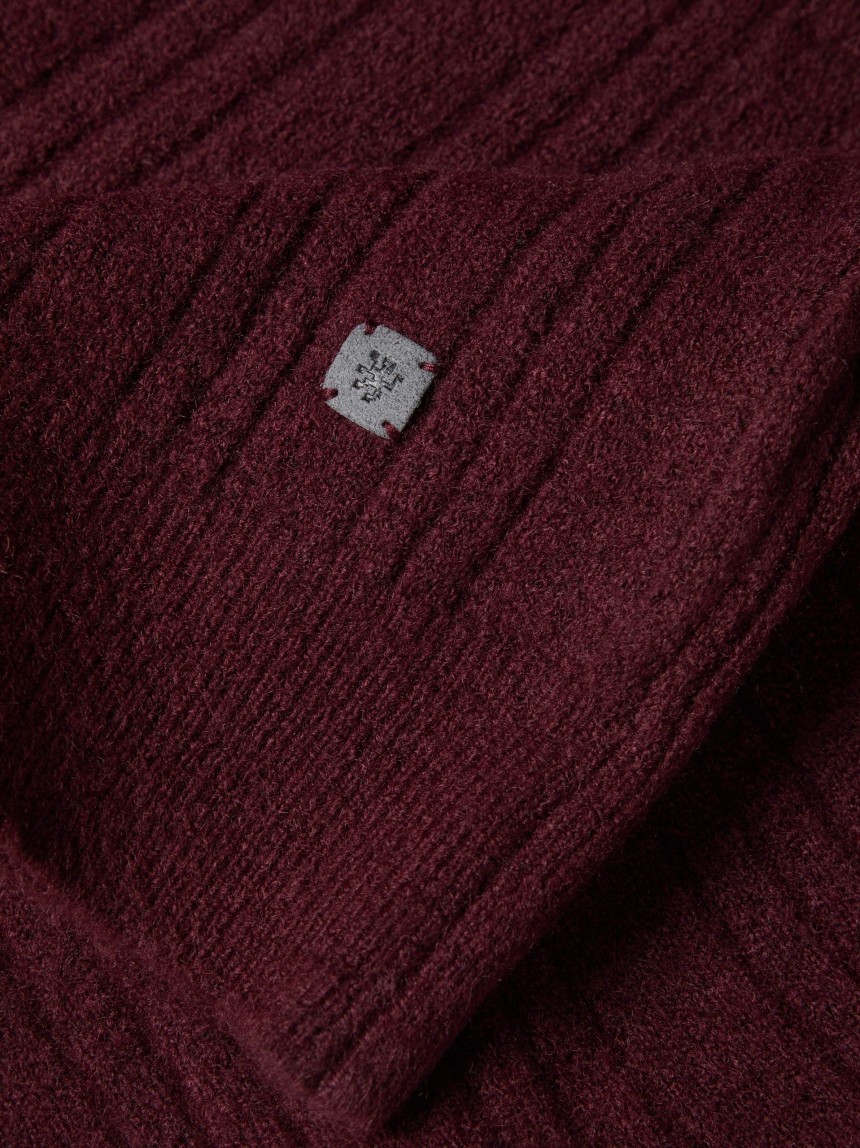 Camisola de Malha Canelada com Carcela