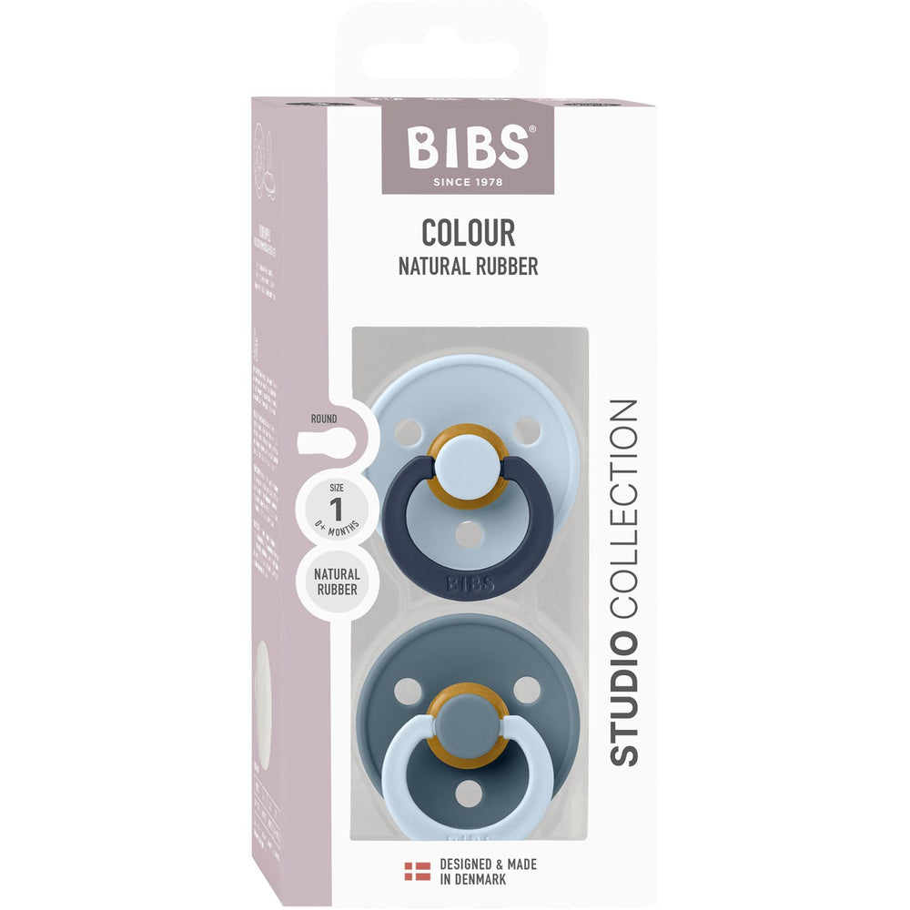 Køb Bibs Baby Blue Sut Studio Colour 2-Pak Fusion Latex Petrol Mix