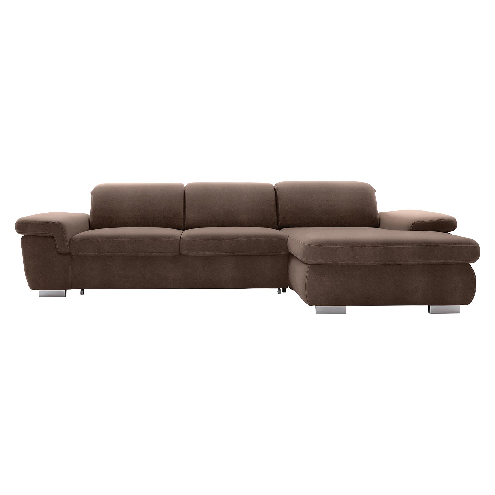 polsterpower Boxspringsofa - Saddle nougat - Basismodell - Recamiere rechts
