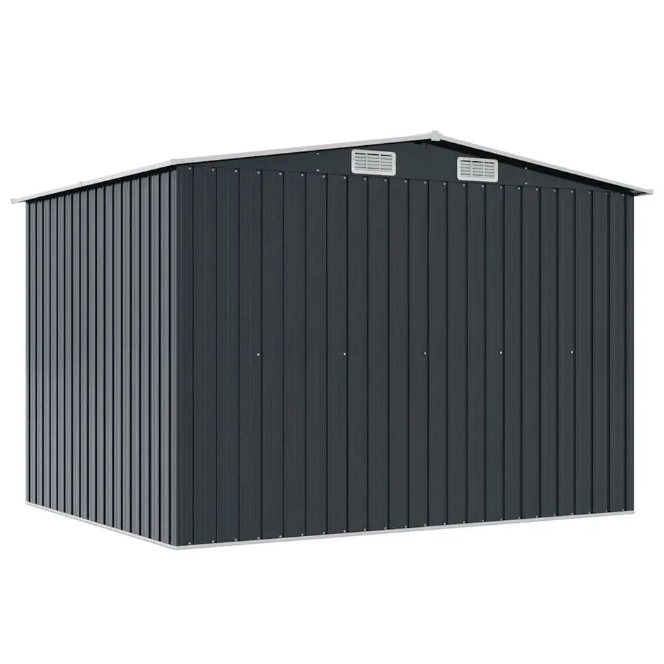 vidaXL - Tuinschuur - Antraciet - Staal