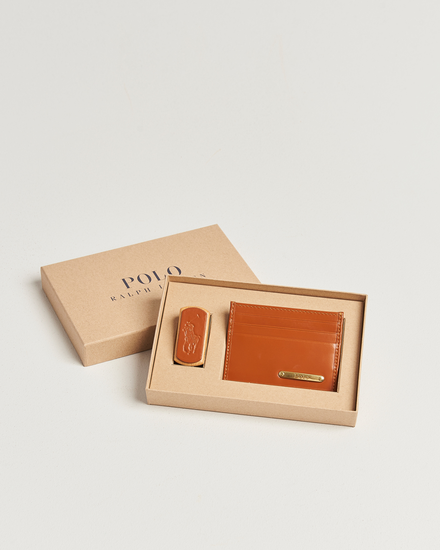 Polo Ralph Lauren Bridle Leather Card Case Tan