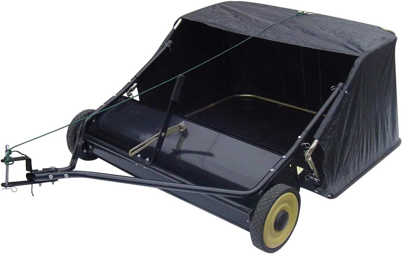 SECURA Rasenkehrmaschine Kehrmaschine Arbeitsbreite 96 cm kompatibel mit Husqvarna-Rider Rasentraktor