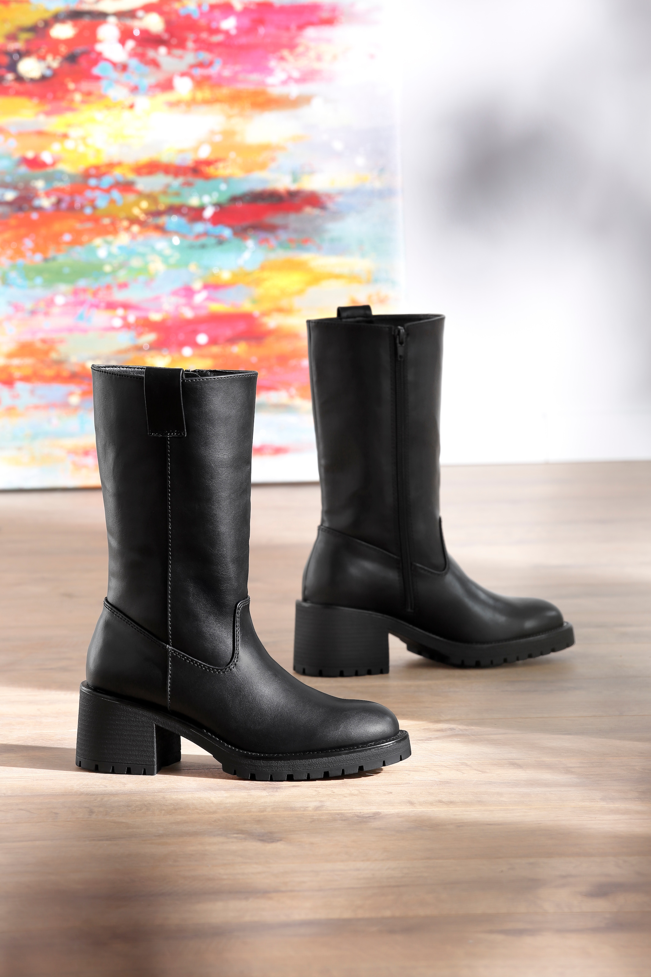 Aniston SHOES Stiefel  Klassik-Boots mit Innen-Reissverschluss - NEUE KOLLEKTION