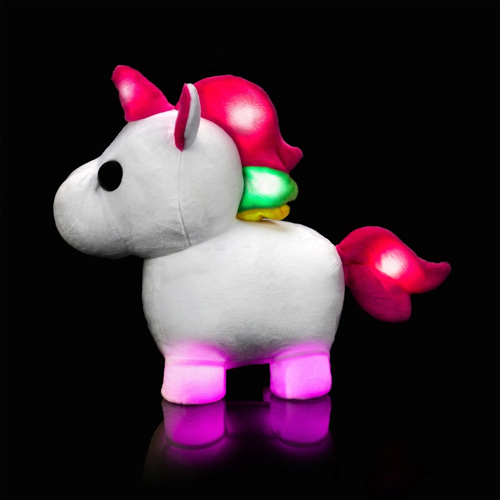 Adoptiere mich! Neonleuchtendes Einhorn, 30 cm Plüschtier