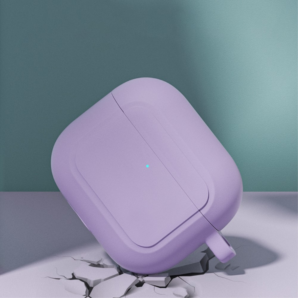 AirPods (3. Generation) Silikon Case Schutzhülle Abdeckung mit Karabinerhaken - Dunkelgrün