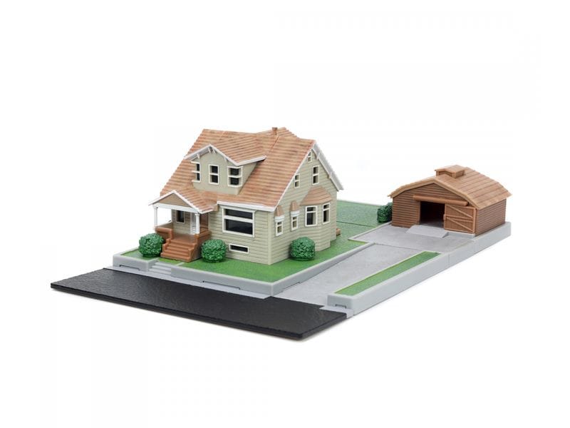 Jada Toys Fast & Furious Diorama Dom's House mit 2 Nano Car Fast & Furious Dom Toretto Haus Diorama mit zwei Modellautos