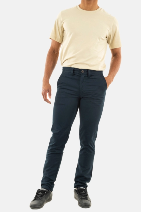 Pantalons superdry slim tapered stretch chino 98t eclipse navy
