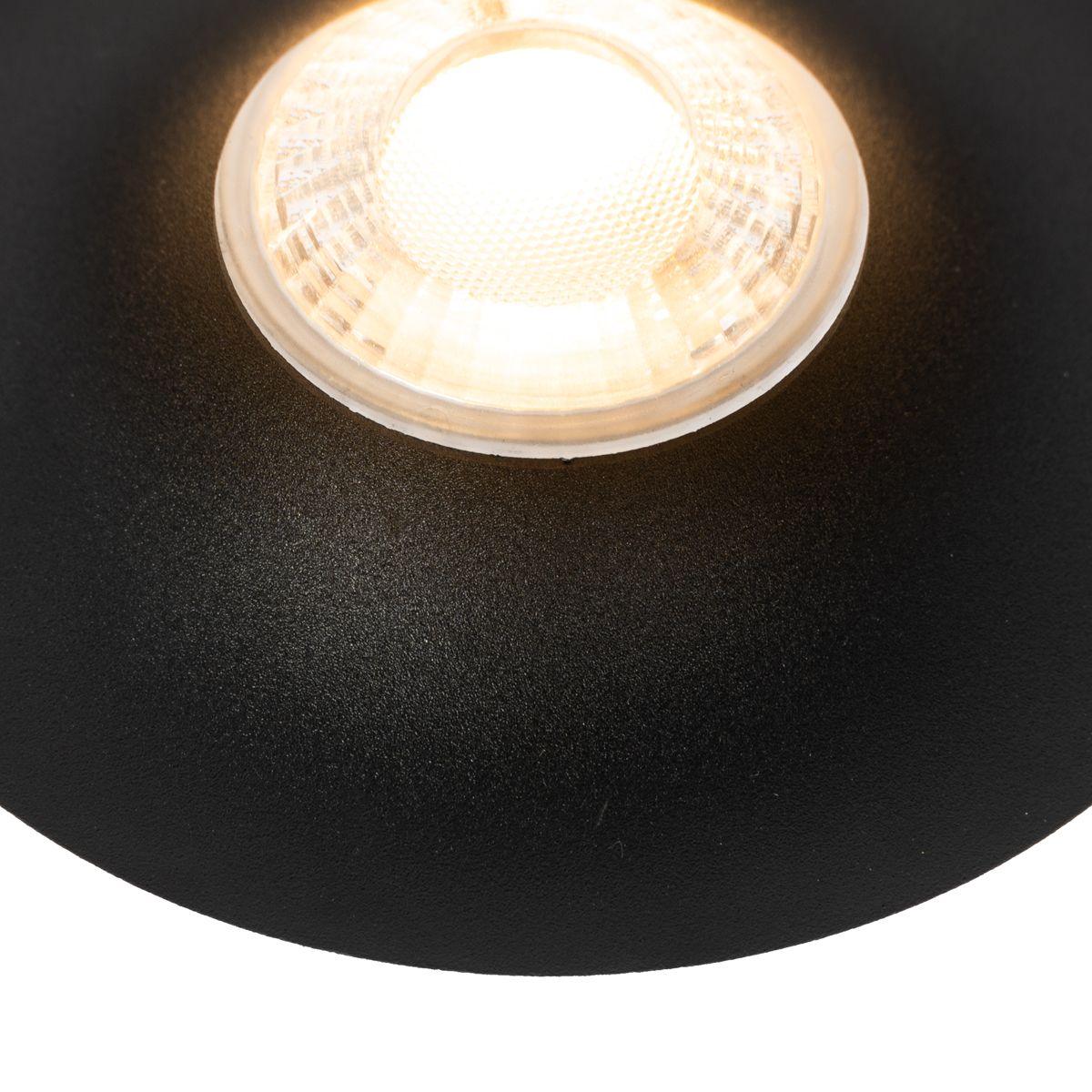 Set van 6 inbouwspots zwart GU10 50mm - Gijs