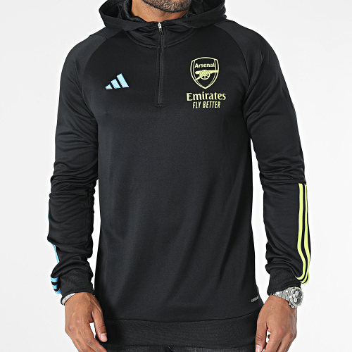 Sweat Capuche Zippé Arsenal HZ2191 Noir