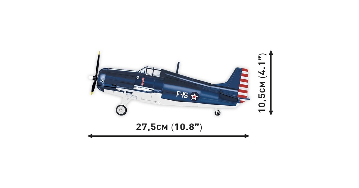 COBIHistorical Collection - F4F Wildcat - Northrop Grumman Constructiespeelgoed  (Schaal 1:32)