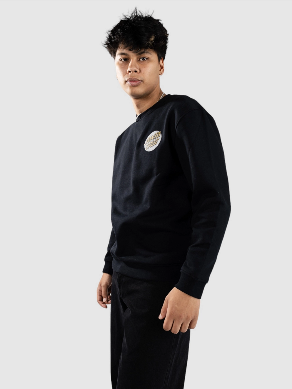Santa Cruz Knox Faces Dot Sweater black
