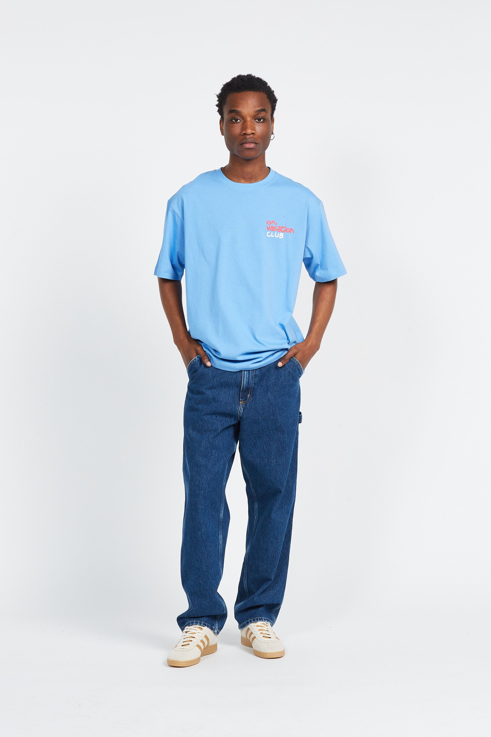 CARHARTT WIP jean Single Knee Bleu