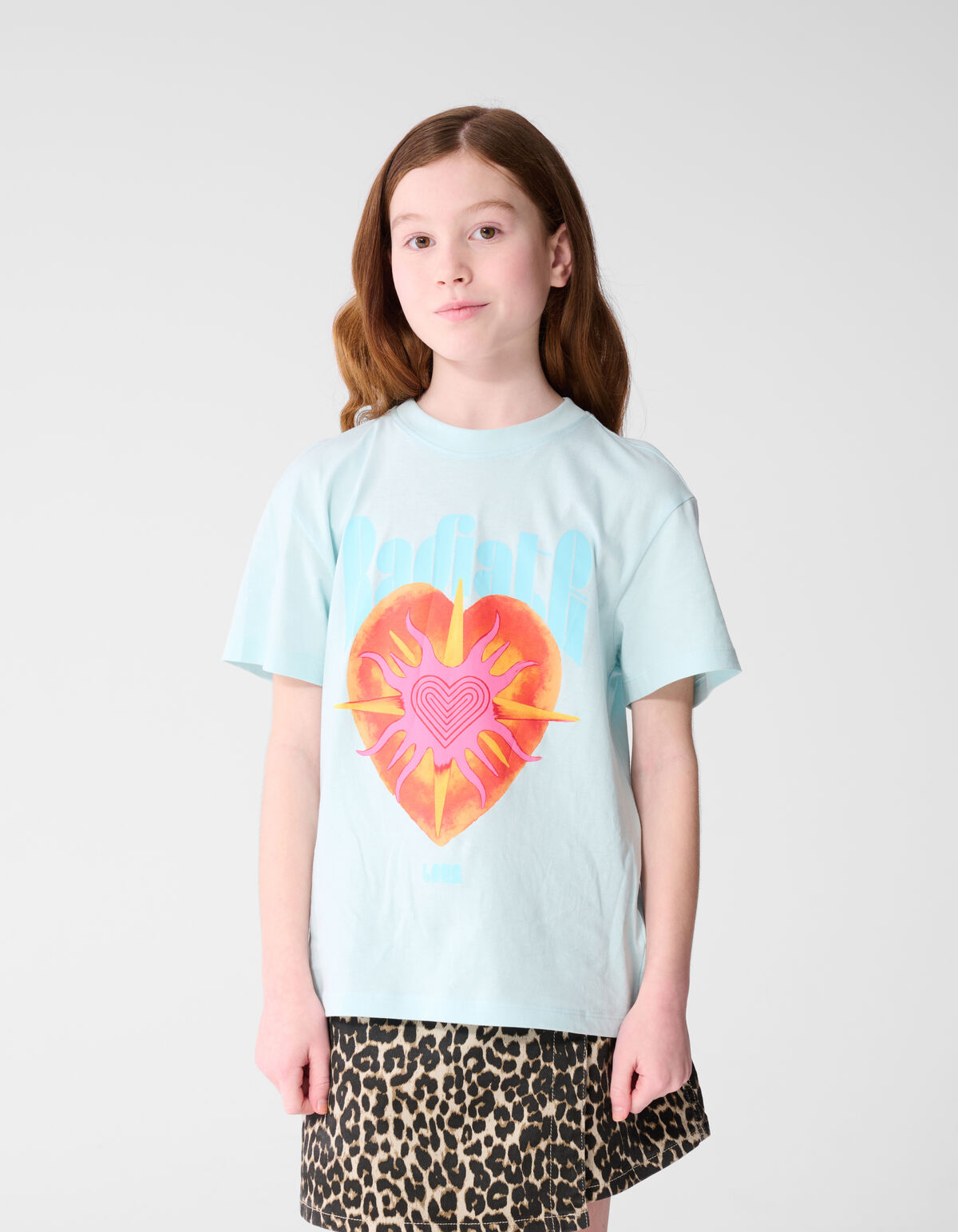 Radiate Artwork T-shirt Lichtblauw