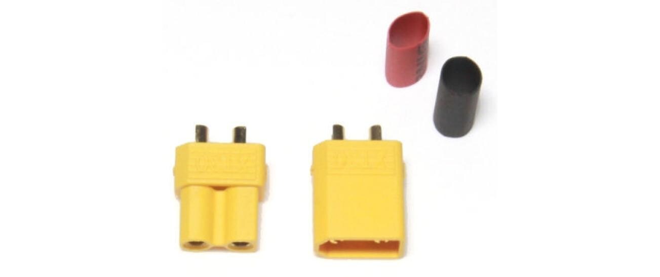 Stecker XT30 5 PaarXT30 Stecker/Buchsen mit Schrumpfschlauch