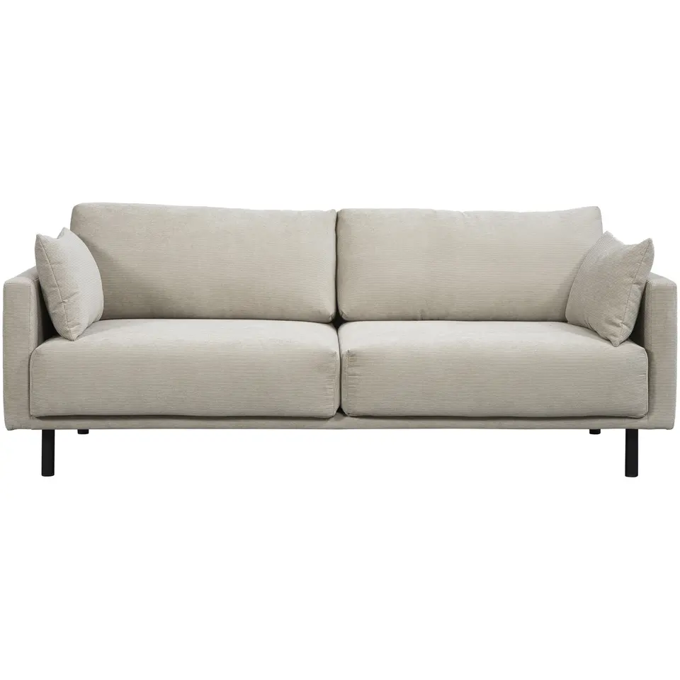 Bank Siem 3-zits - ribstof Fjord - beige