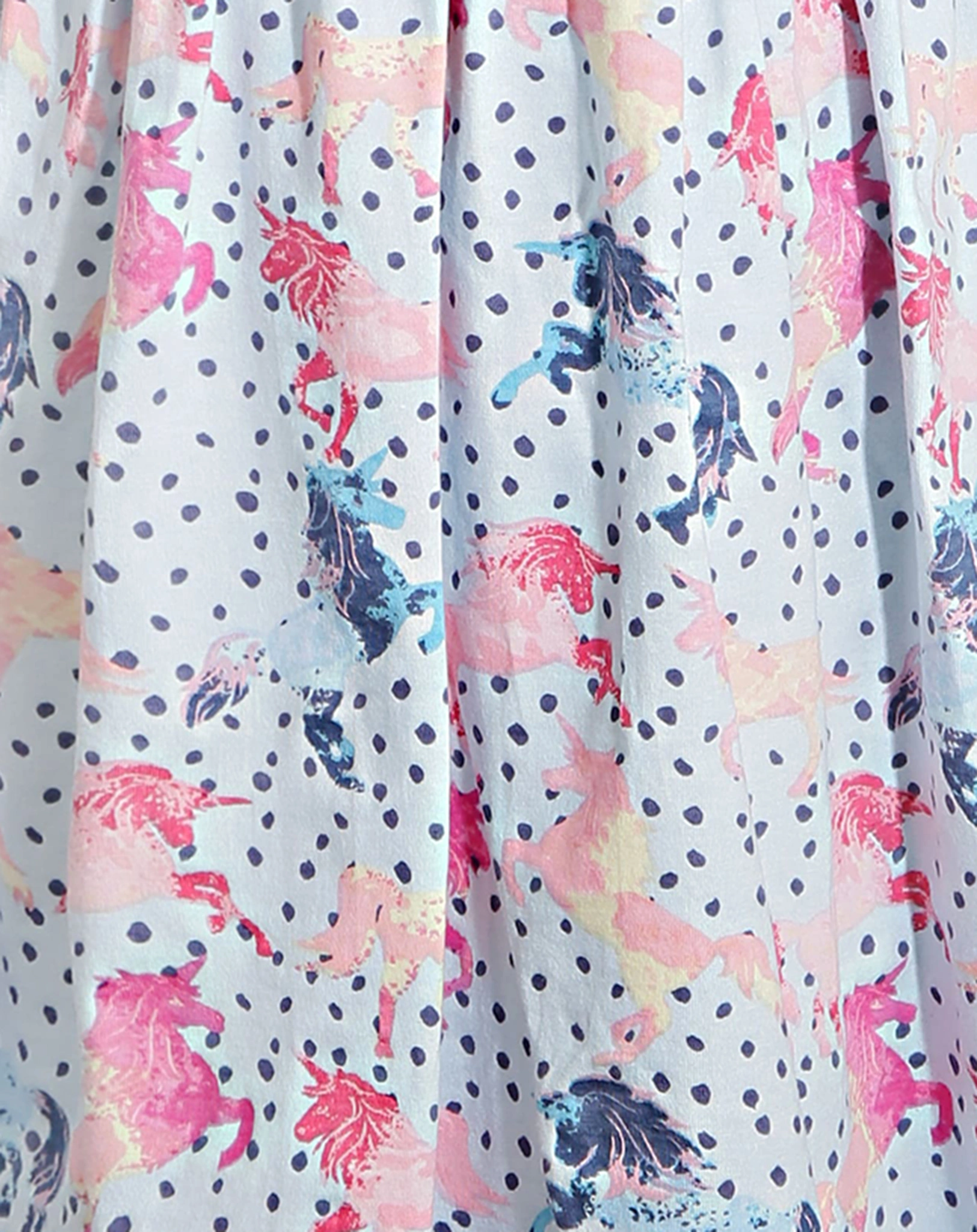 Kurzarm-Kleid HAPPY UNICORNS in light blue