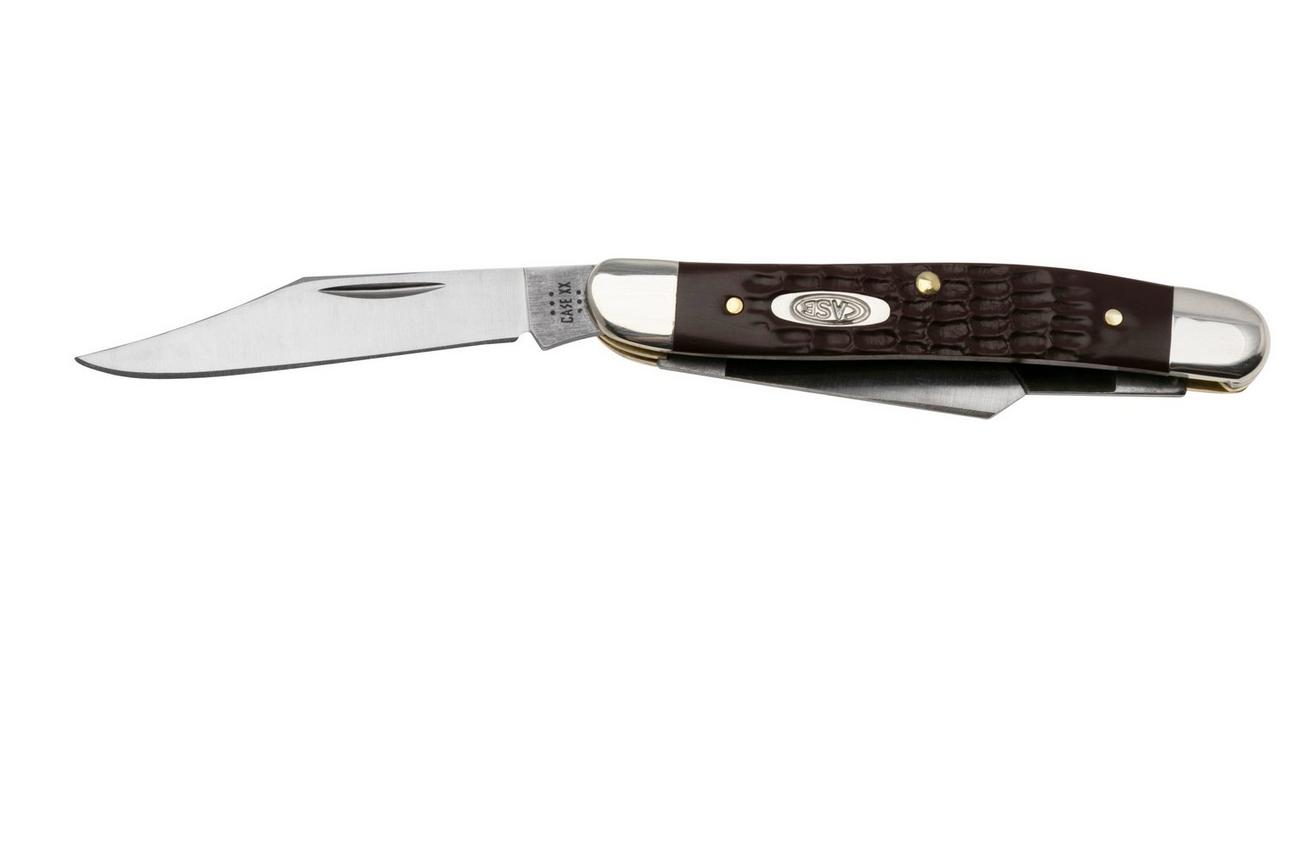 Case Medium Stockman 00217 Brown Synthetic, Standard Jig 63087 SS zakmes