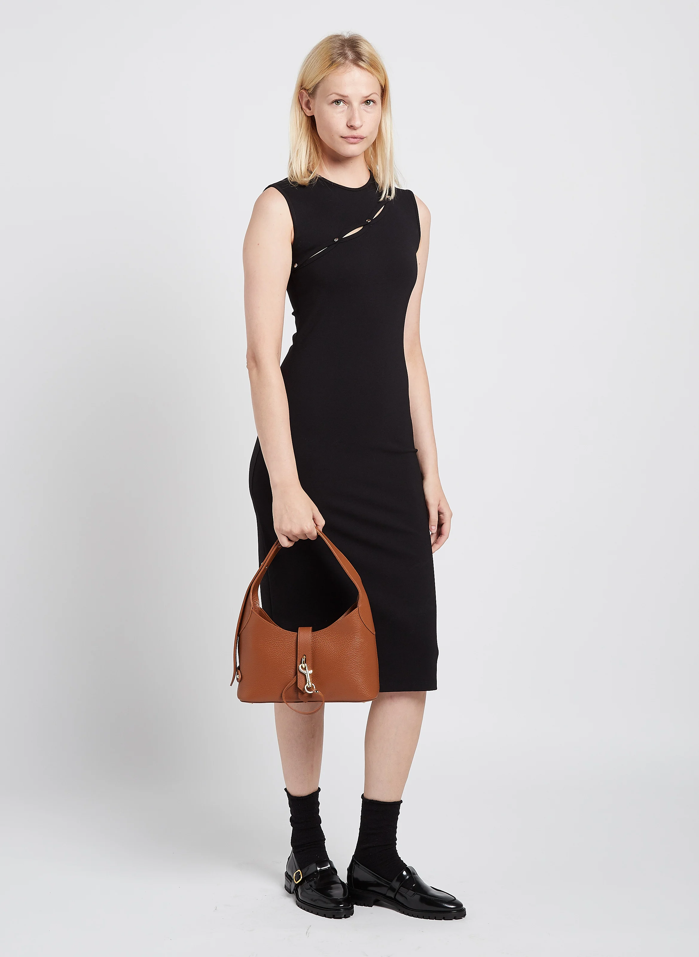 Sac épaule en cuir| Marron