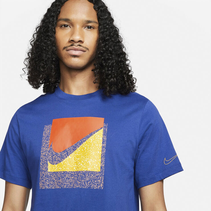 Nike Sportswear Brandriff Swoosh Box T Shirt Blå