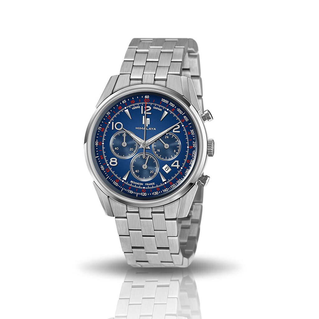 Montre Lip Himalaya 40 Chrono Bleu