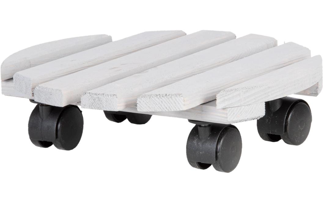 Rolleruntersetzer Rund L Grau/SchwarzPflanzentrolley