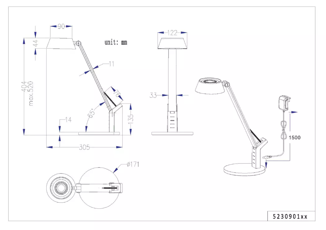 LED-Tischleuchte Ava