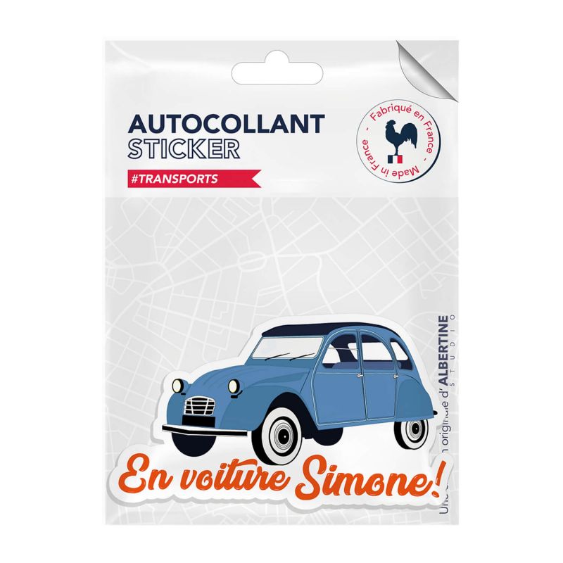 Autocollant sticker Transports urbains En voiture Simone !