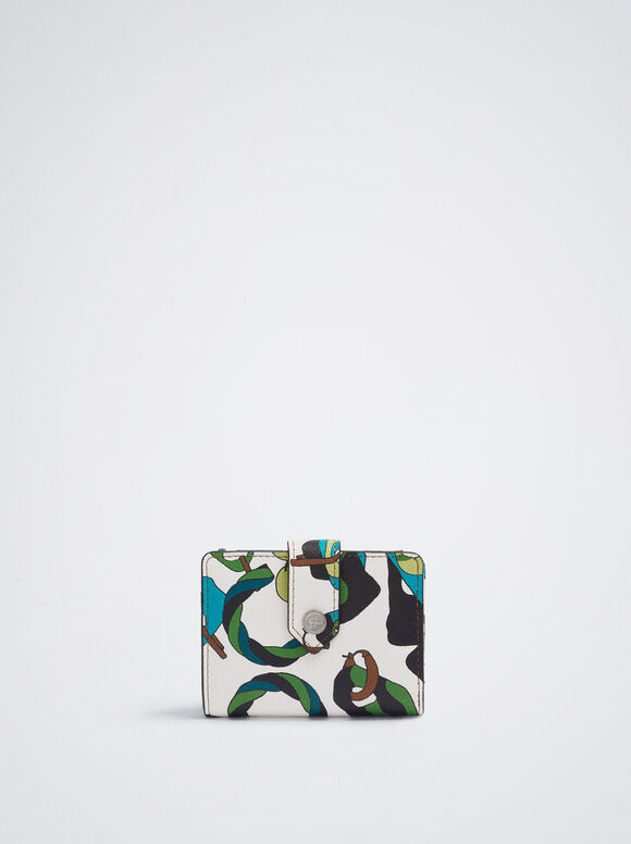 Carteira estampada - Azul