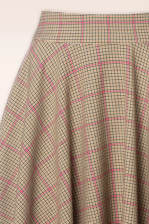 Banned Retro Check Please swing rok in roze