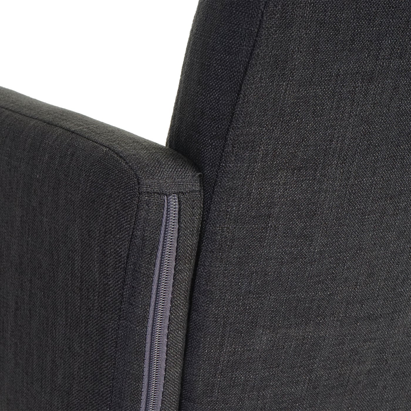 6er-Set Esszimmerstuhl Houston II, Stuhl Küchenstuhl, Retro-Design ~ Textil, dunkelgrau