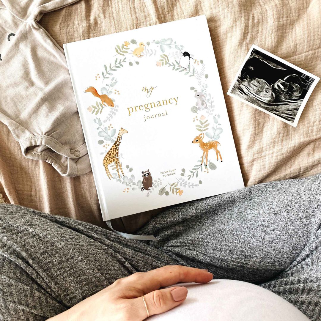 Blush and gold my pregnancy journal - animals