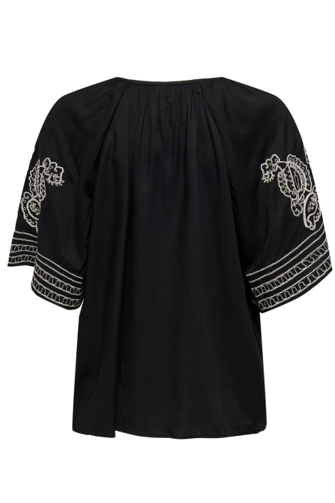 Jacqueline de Yong zwarte dames blouse