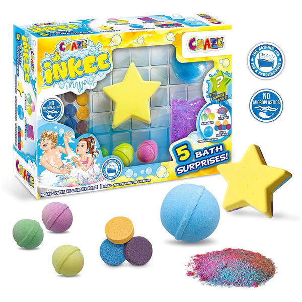 CRAZECRAZE   Inkee Set mit 5 Badeüberraschungen