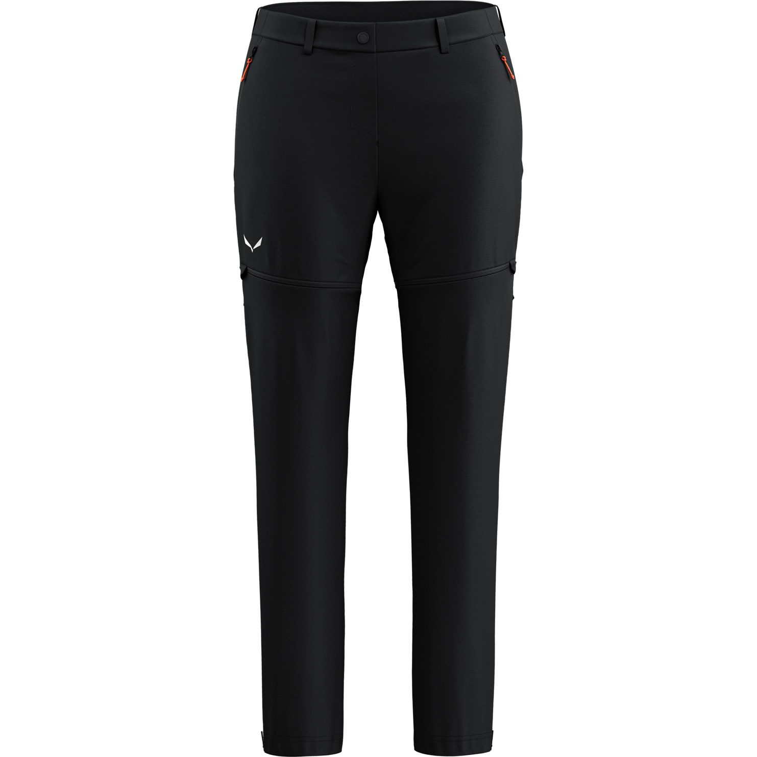 SALEWA Puez Talvena DST Zip-Off Softshellhose Damen black out