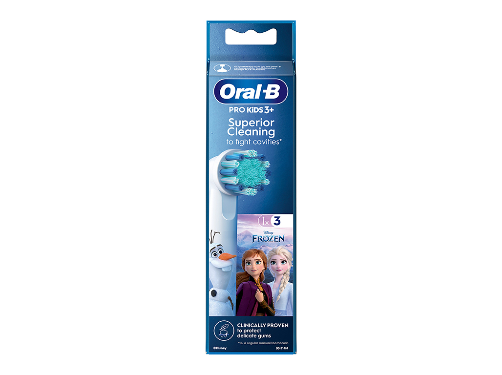 RECARGA ESCOVA ORAL B KIDS SPIDERMAN/FROZEN 3UN