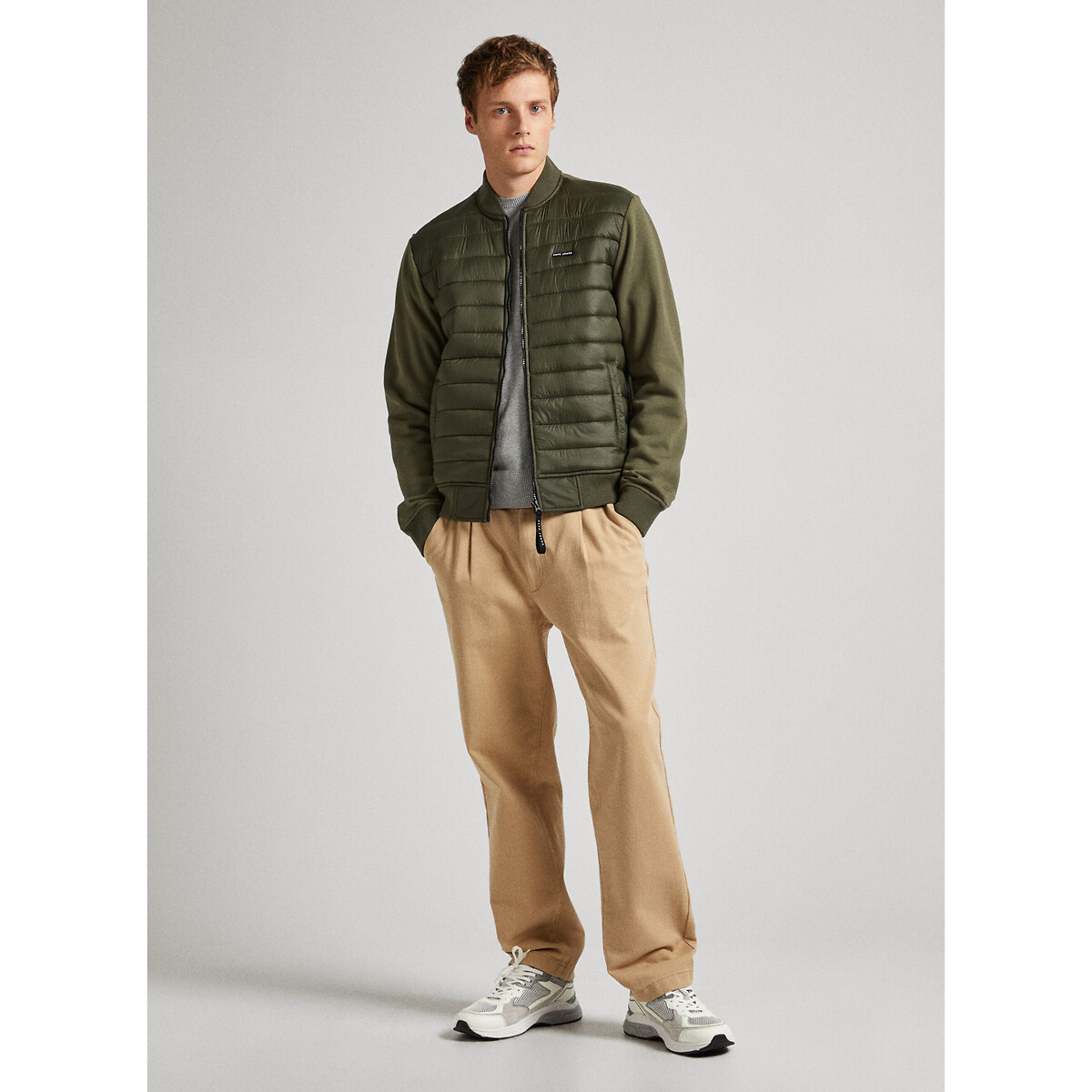 PEPE JEANS<br>Jaqueta bicolor, suéter/jaqueta de plumas