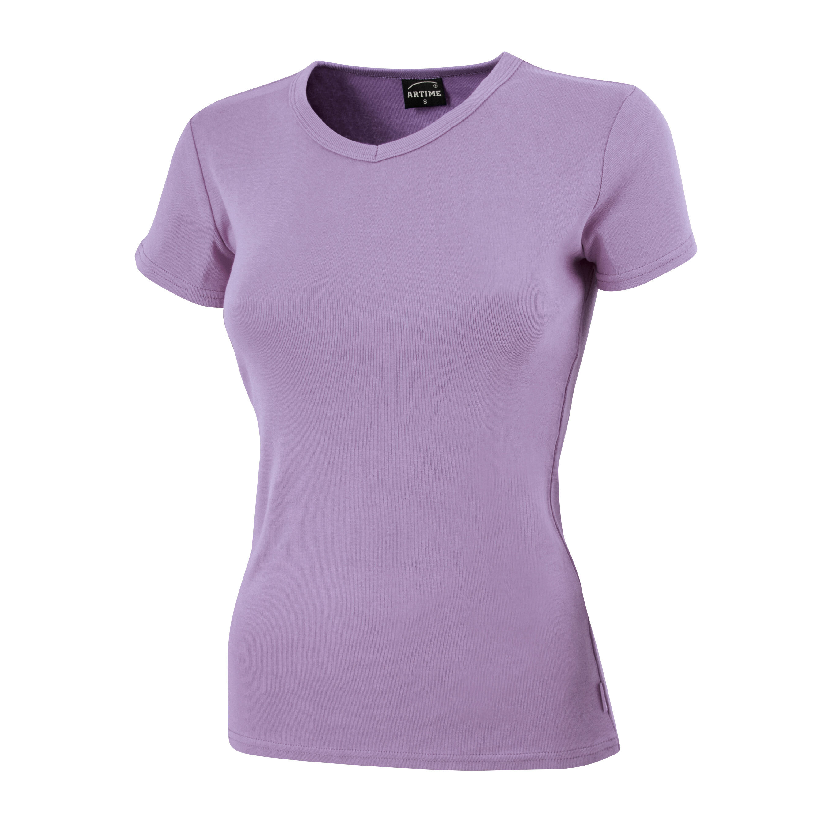 Schlichtes V-Neck Damen T-Shirt
