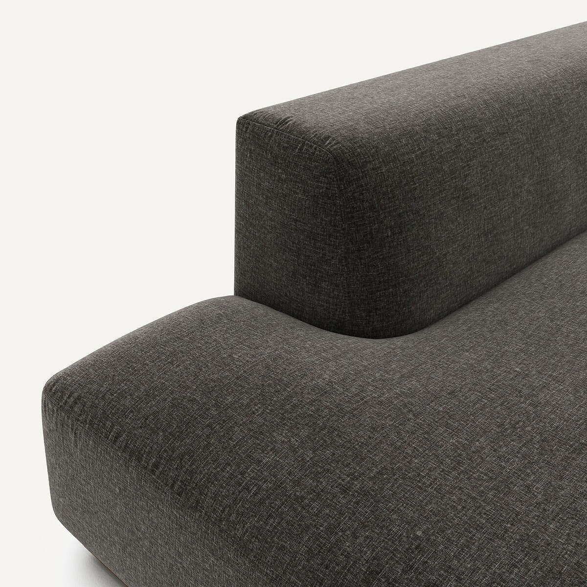 AM.PM<br>Sofá de canto direito tamanho XL em veludo chenille, Jacopo