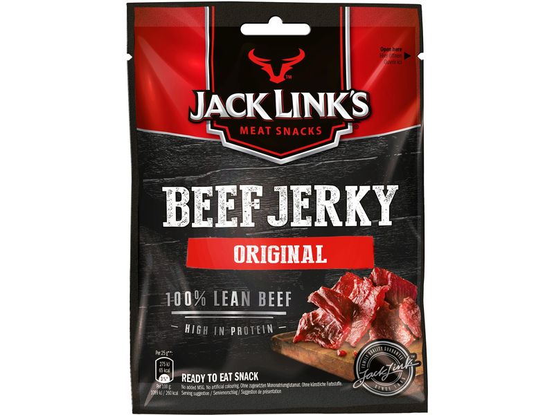 Jack Link's Fleischsnack Beef Jerky Original 25 g Fleischsnack im Beutel