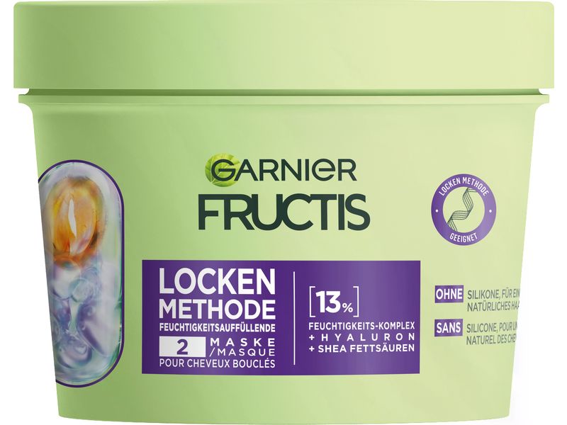 Garnier Haarmaske Curls Method 370 ml Feuchtigkeitsauffüllende Maske perfekt für alle Lockenarten