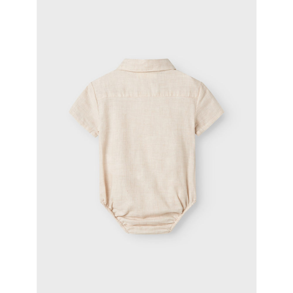 Køb Lil'Atelier Bleached Sand Tarou Loose Skjorte Body