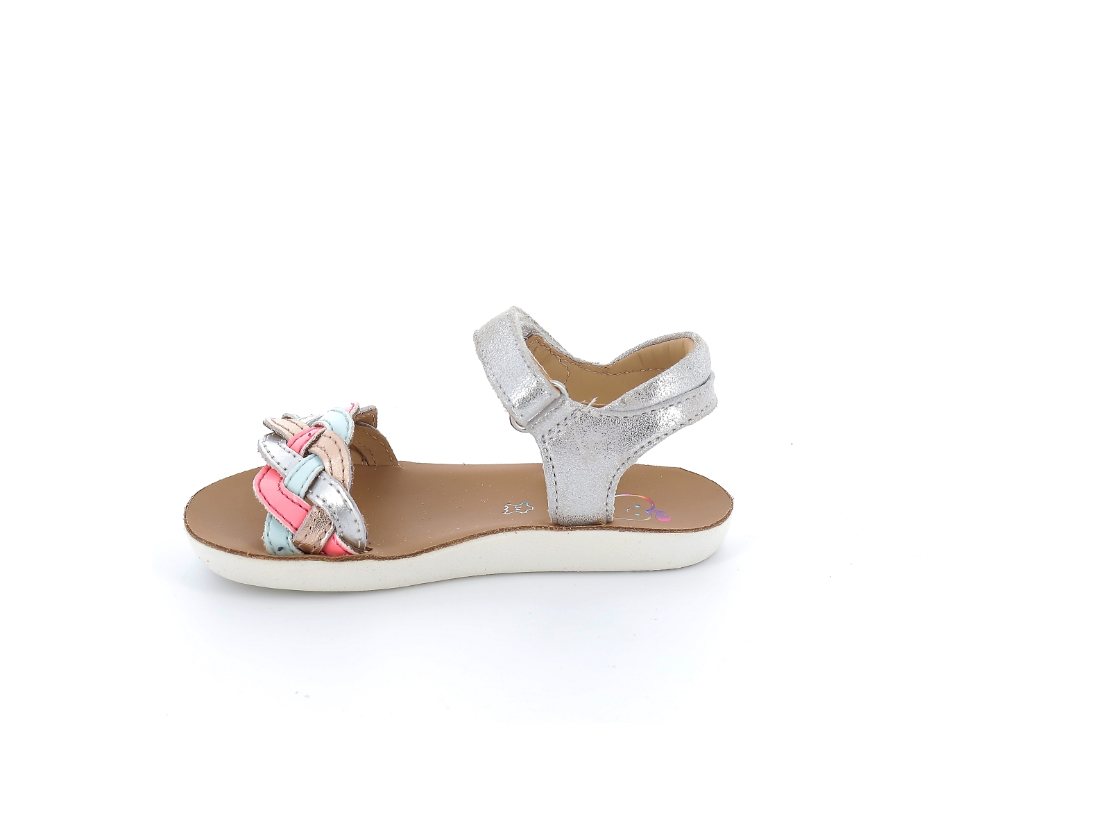 Shoopom-GOA WOWO K4MLDL0402 Cuir Argent Fushia