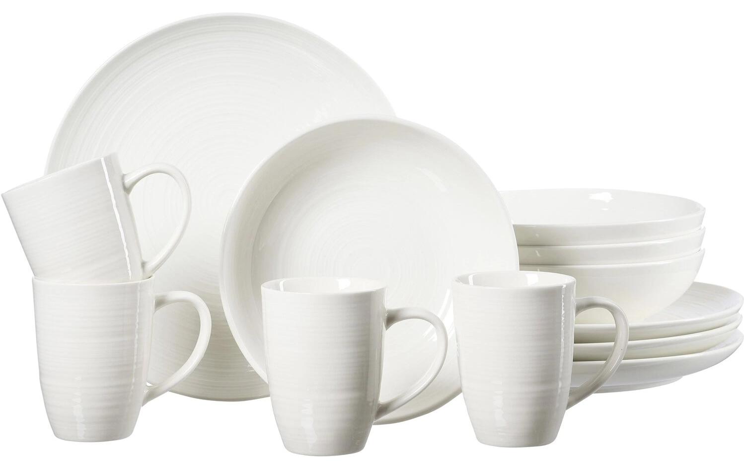 Speise-Service Suomi 12-teilig, Weiss<br>Geschirr-Set