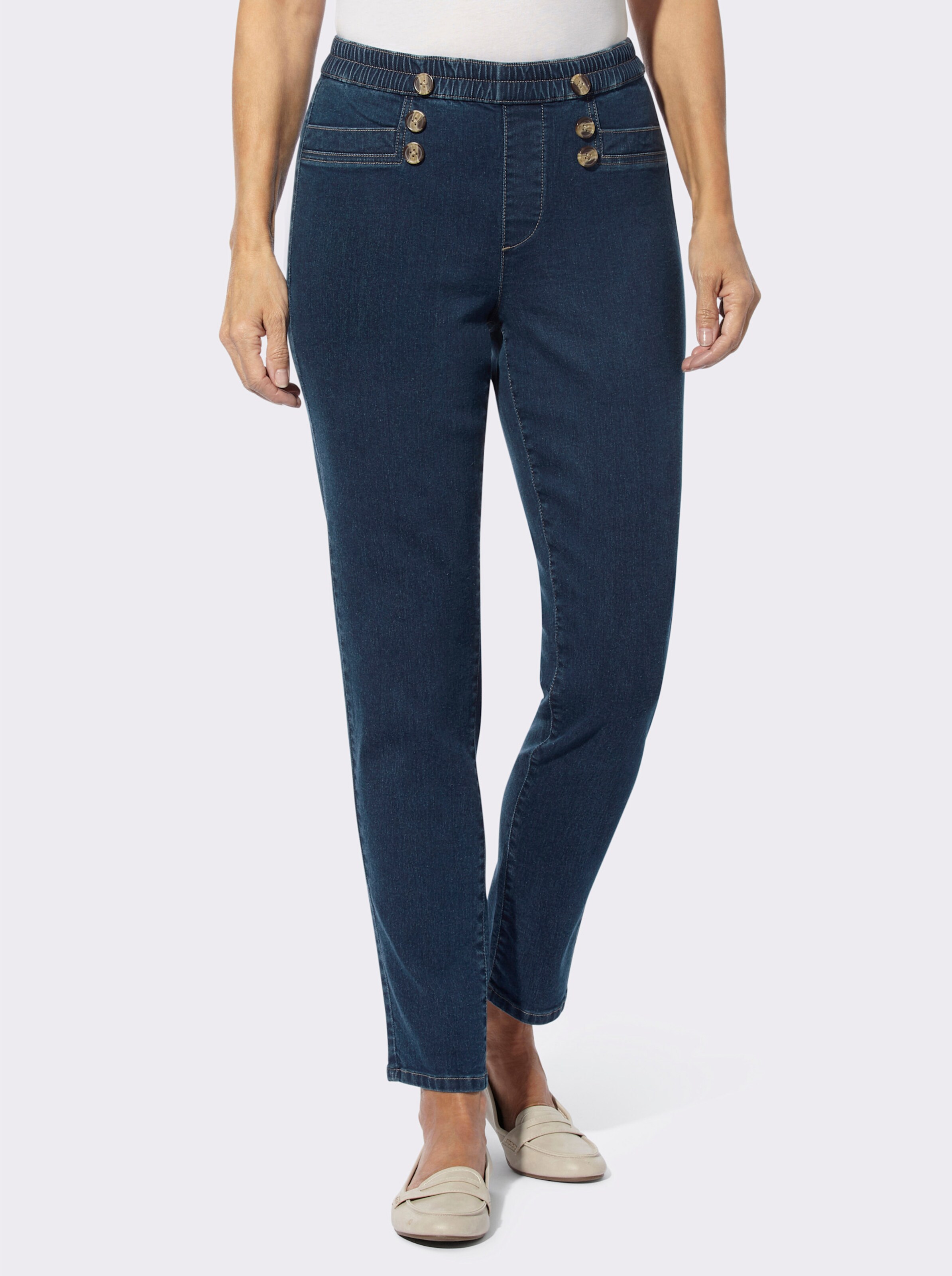 Schlupfjeans in komfortabler Stretch-Qualität