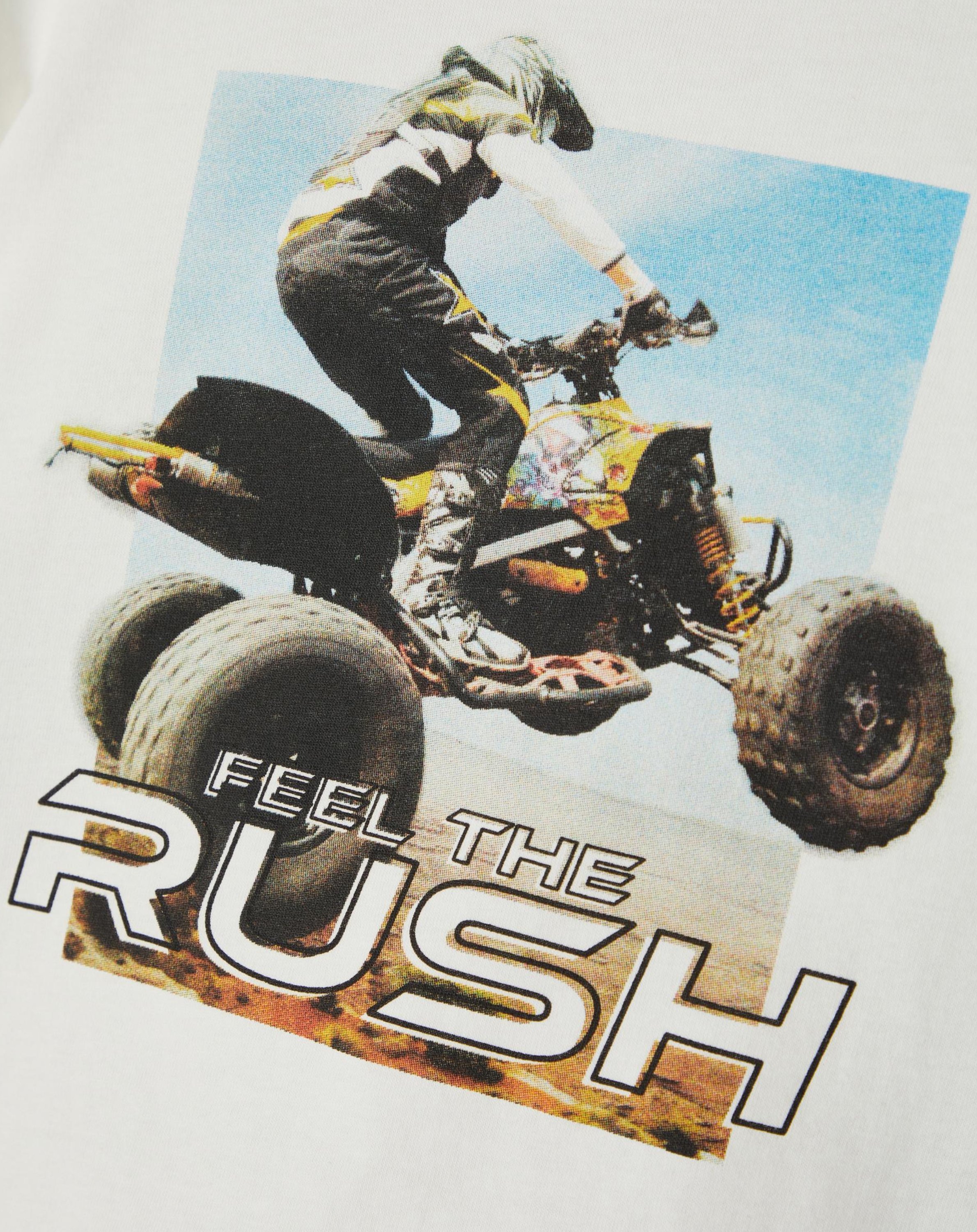 T-Shirt NMMVOTO RUSH in white alyssum