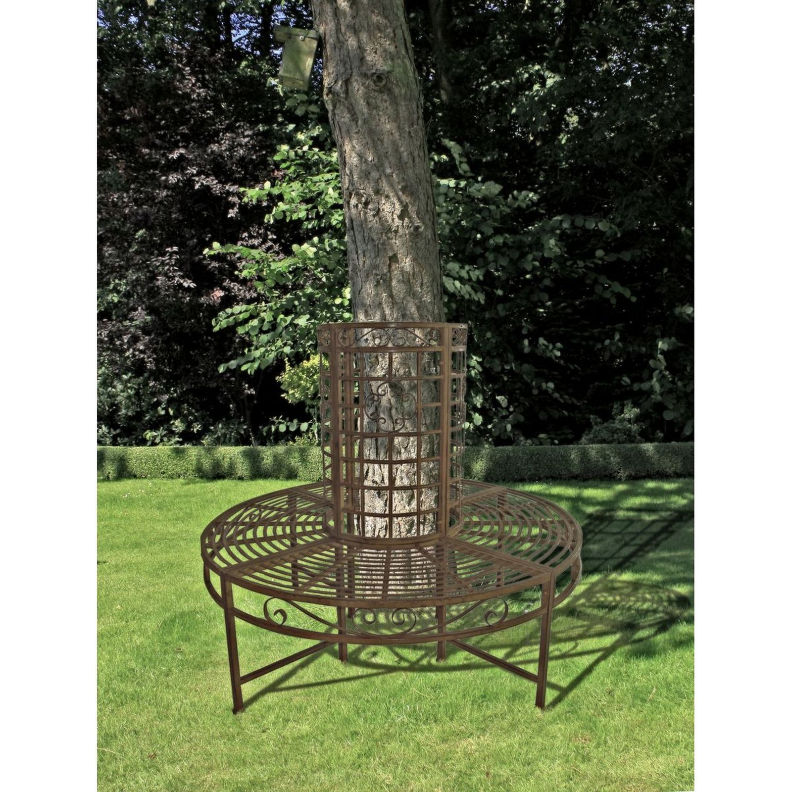 Baumbank LARISSA - Rost-Bronze - Stahl